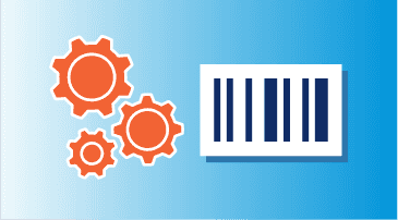 Barcode und Zahnräder